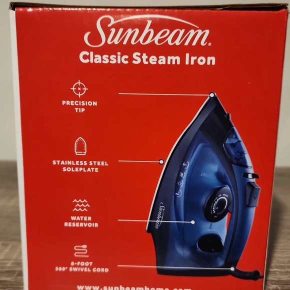 Sunbeam Classic Steam Iron Blue New - Picture 2 of 8